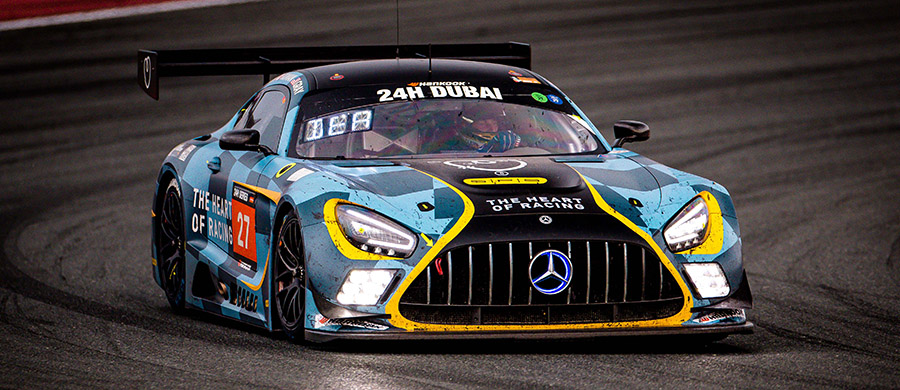 SPS automotive performance bei den 24H Dubai wieder mit Heart of Racing am Start